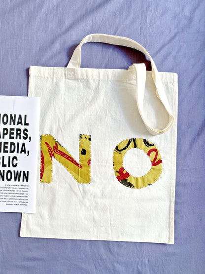 soft and lightweight cotton shoulder bag with patchwork art