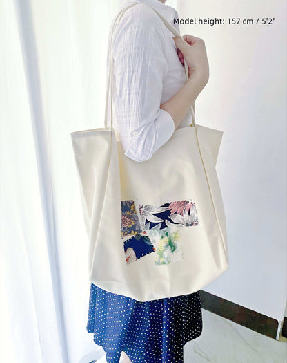 Stylish eco bag for art lovers who enjoy handmade-inspired designs