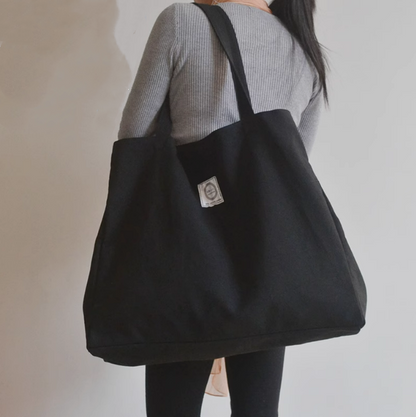 Customizable Oversized Canvas Tote for DIY Embroidery Designs