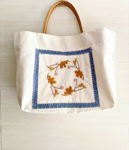 Hand Embroidery Canvas Handbag