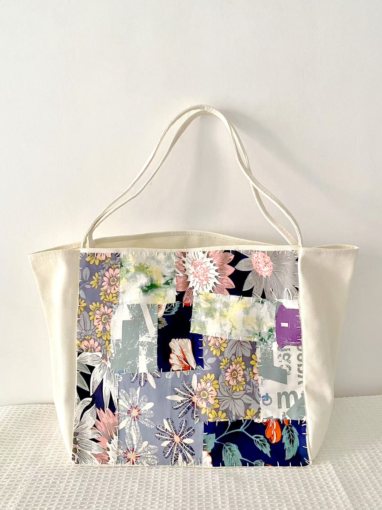 Unique DIY Patchwork Tote For Eco-Conscious Shoppers