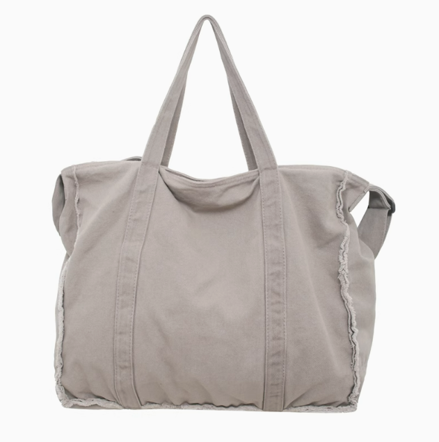 Eco-Friendly Canvas Crossbody Tote Bag for Travel, Shopping, and Everyday Use