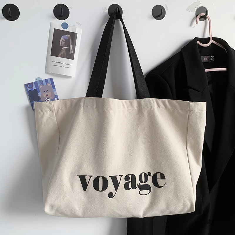 Personalized Durable Canvas Shopping Tote for Daily Use and Travel