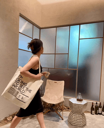 Eco-friendly Durable Canvas Tote Bag for Daily Shopping and Travel