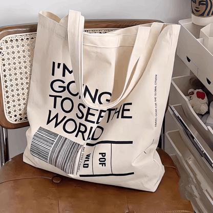 Heavy Duty Canvas Tote Bag for Everyday Shopping and Travel Needs