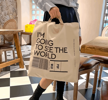 Heavy Duty Canvas Shopping Bag for Groceries and Everyday Use