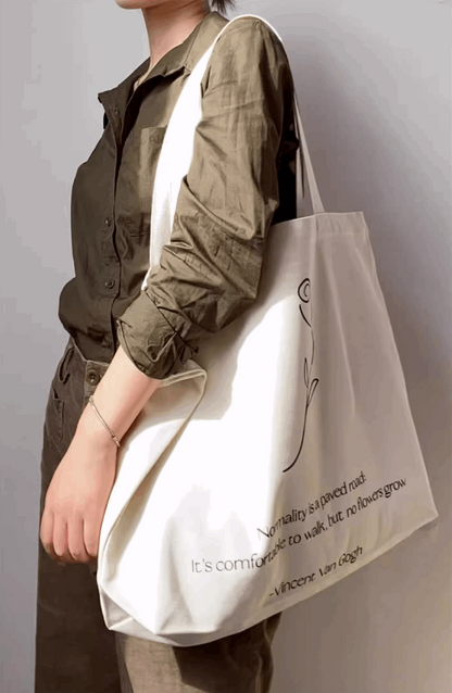 co-Friendly Large Canvas Bag for Shopping and Travel