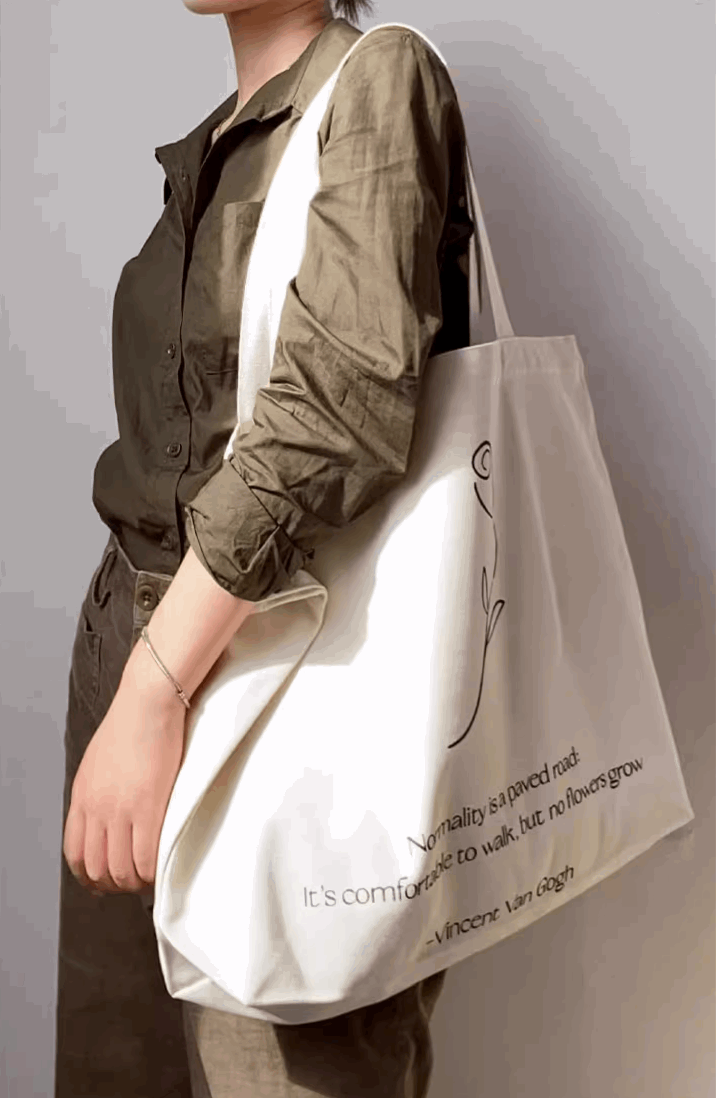 co-Friendly Large Canvas Bag for Shopping and Travel