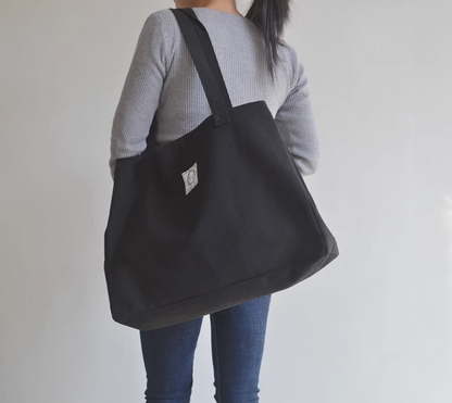 Multi-Functional Canvas Tote Bag for Shopping, Travel, and Crafting