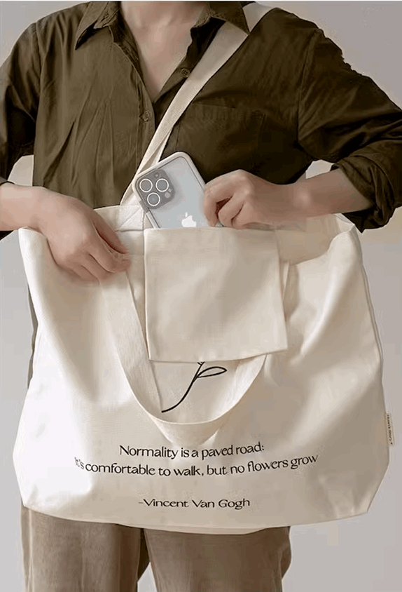 Personalized Embroidery Canvas Bag