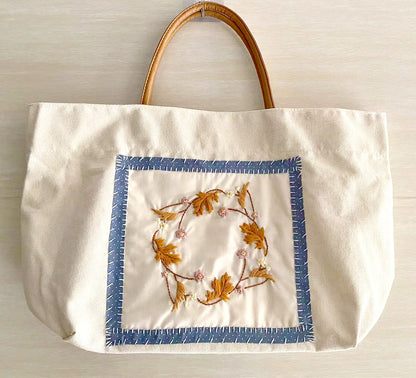 Durable Handmade Canvas Tote Bag For Groceries And Shopping