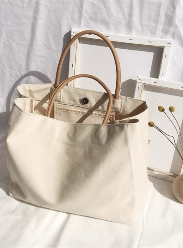 Artisan-Made Embroidered Canvas Tote