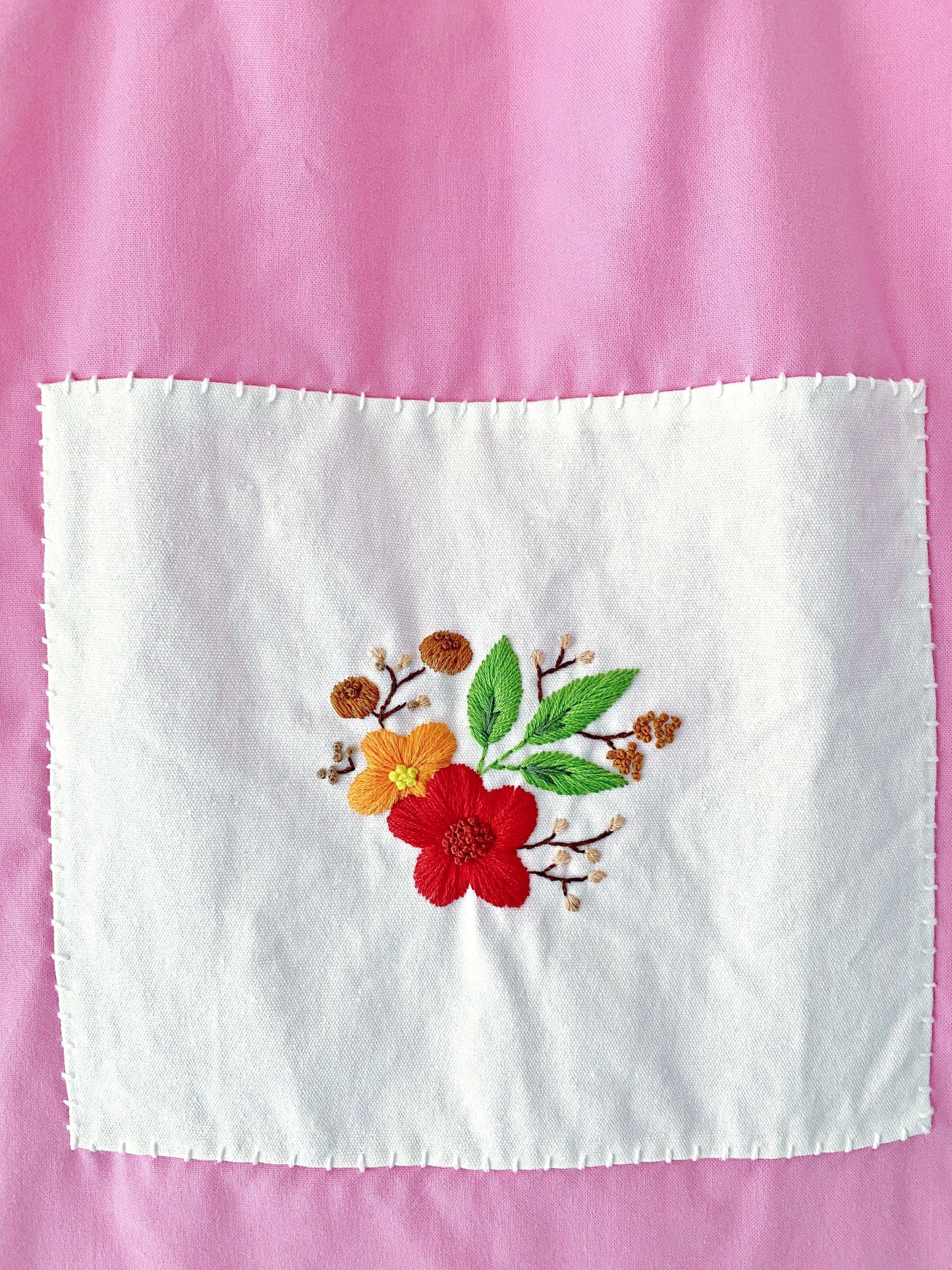 creative hand embroidered cotton tote for artsy gift ideas