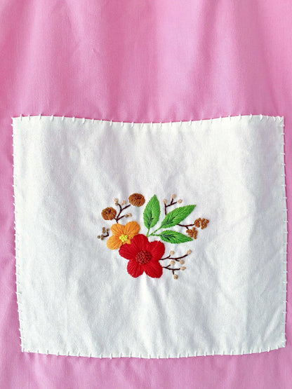 creative hand embroidered cotton tote for artsy gift ideas