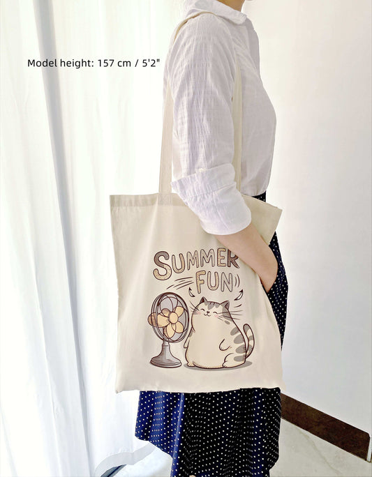 casual eco-conscious cotton bag perfect for shopping