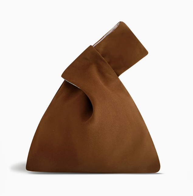 fabric pouch with long short handles