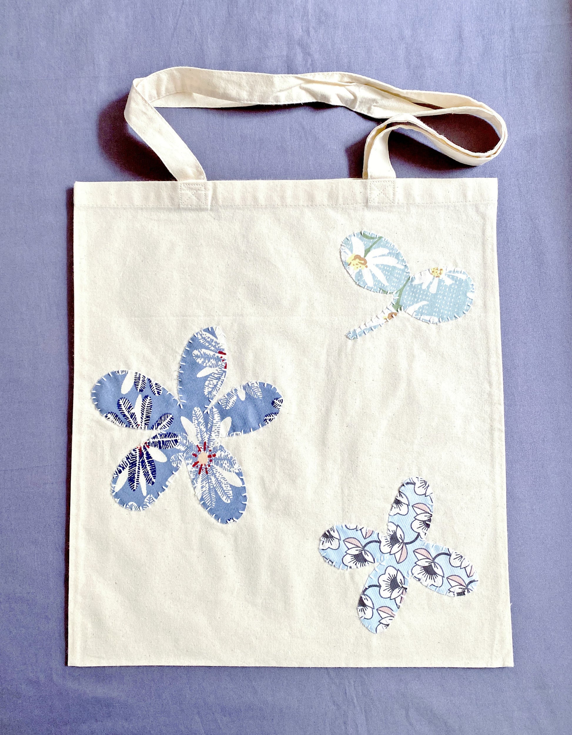 Durable lightweight fabric tote bag inspired by handmade craftsmanship