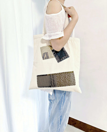 soft-hued cotton canvas shoulder bag for everyday sustainability