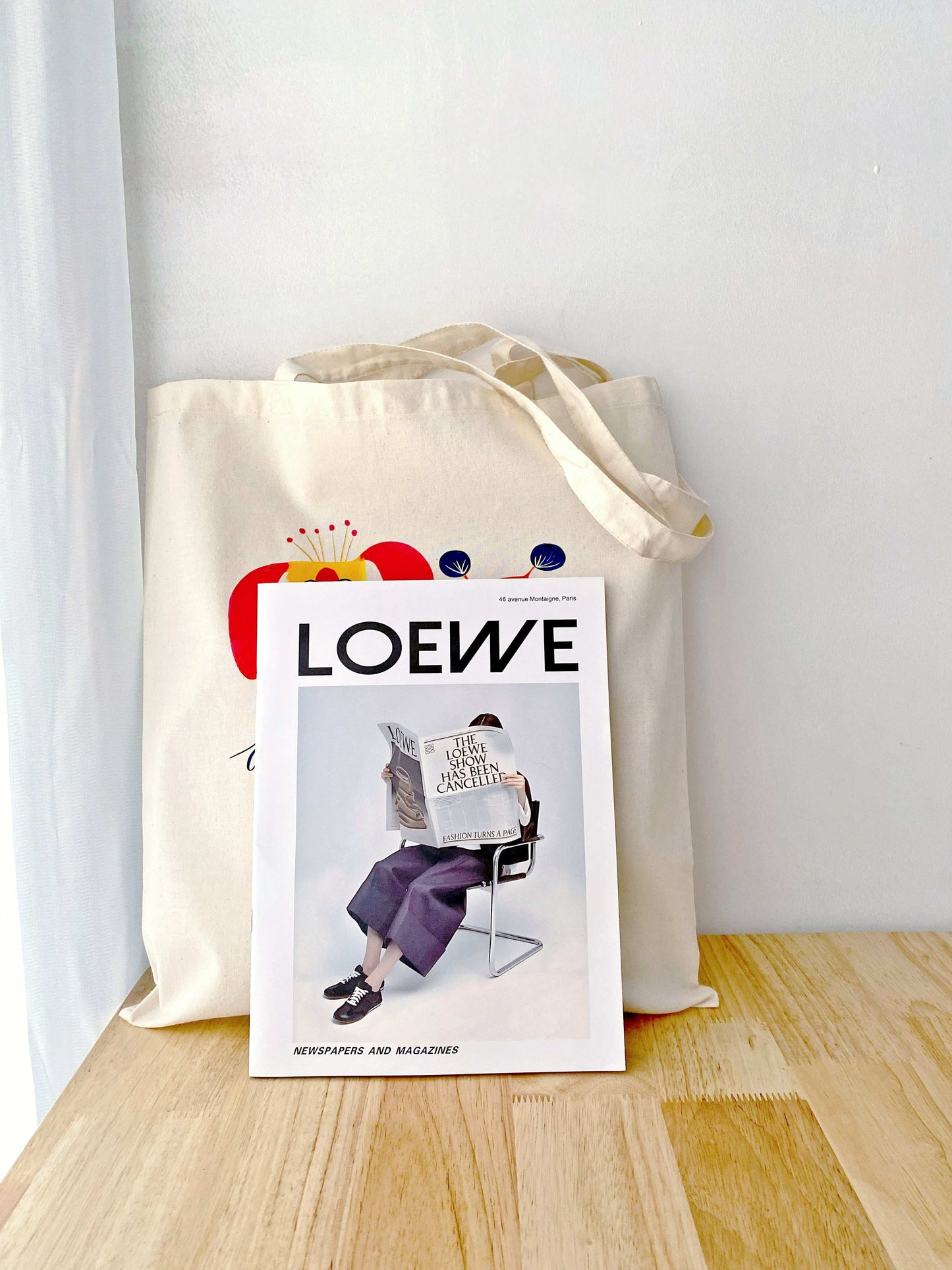 spacious eco tote for women with puppy design