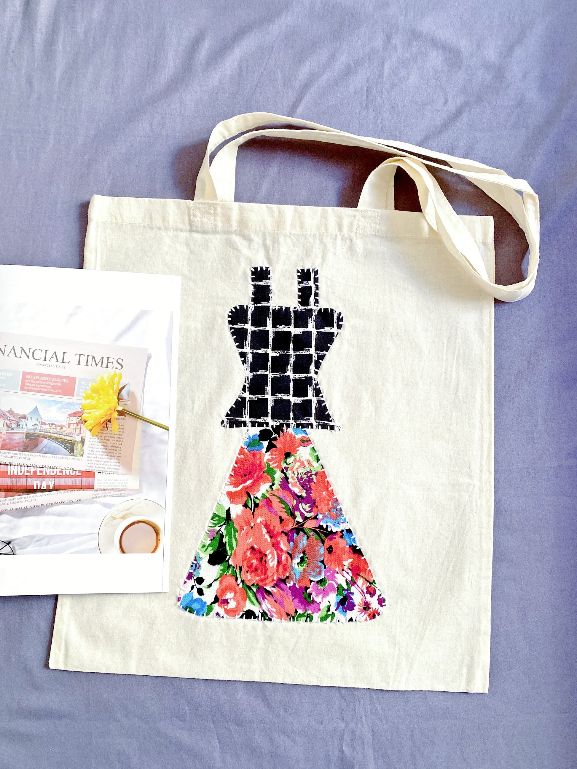 spacious eco tote bag with comfortable shoulder straps