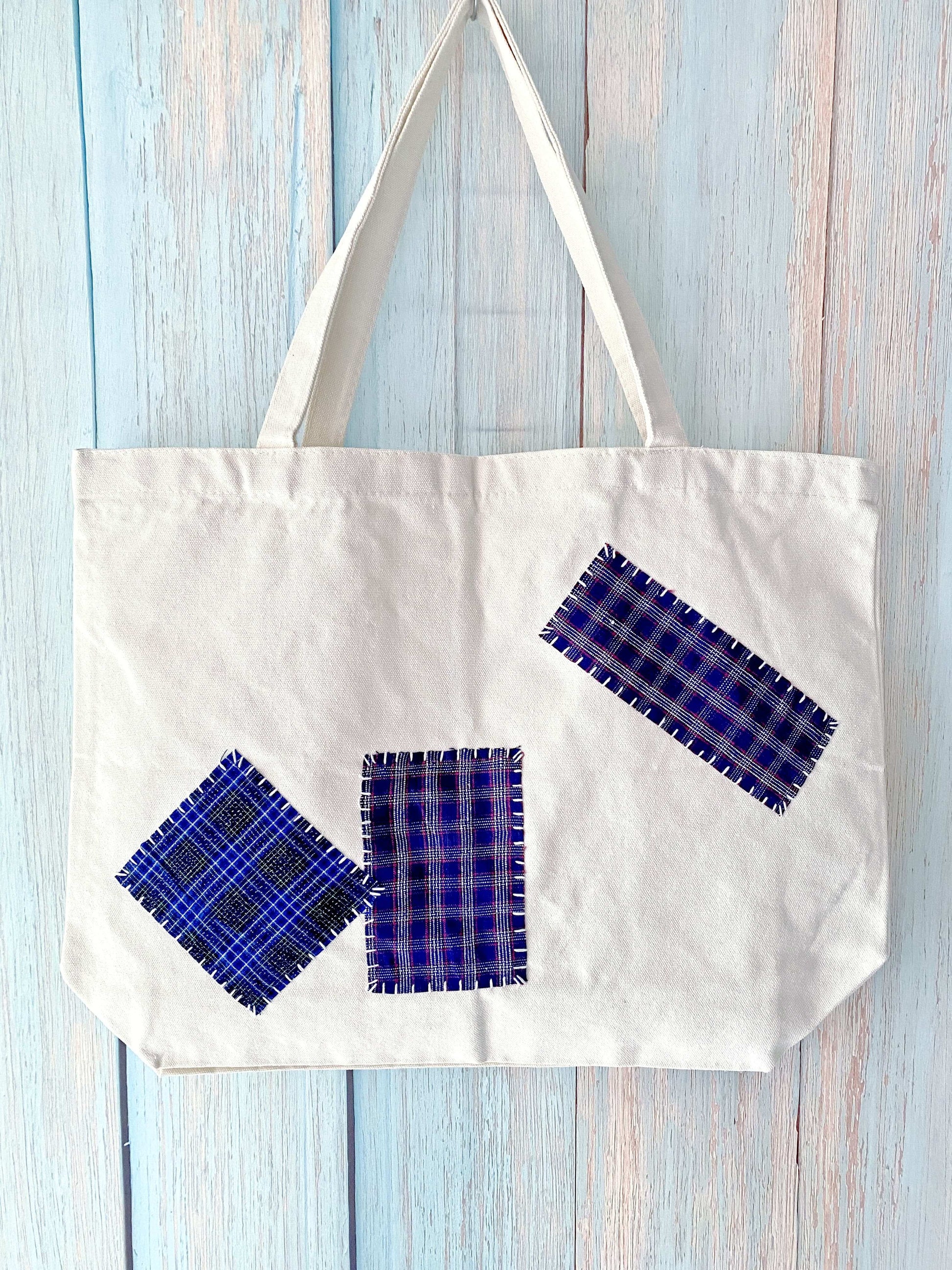 handmade-look fabric tote for thoughtful lifestyle lovers