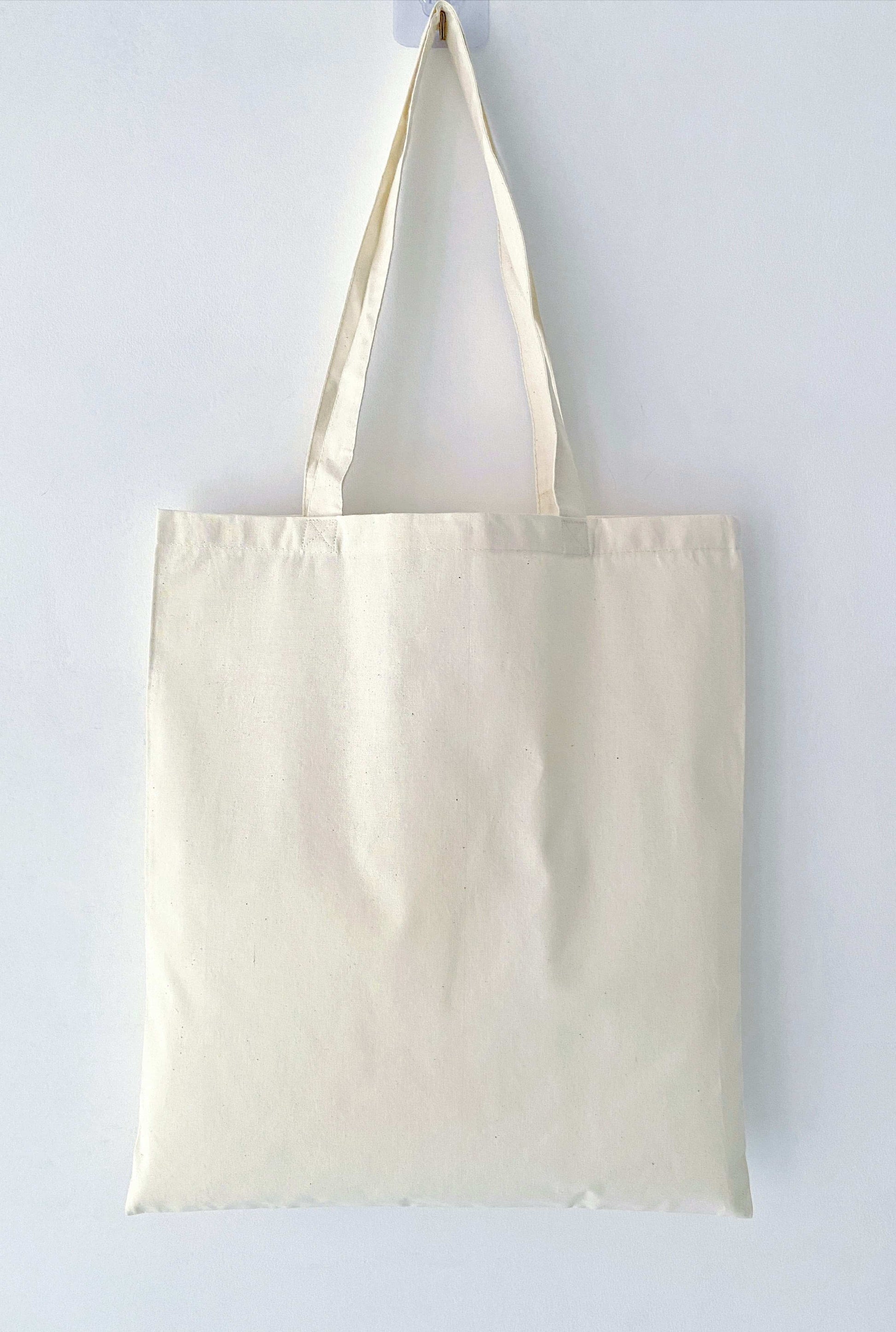 Lightweight and durable cotton tote for shopping, crafted with sustainable fabric.