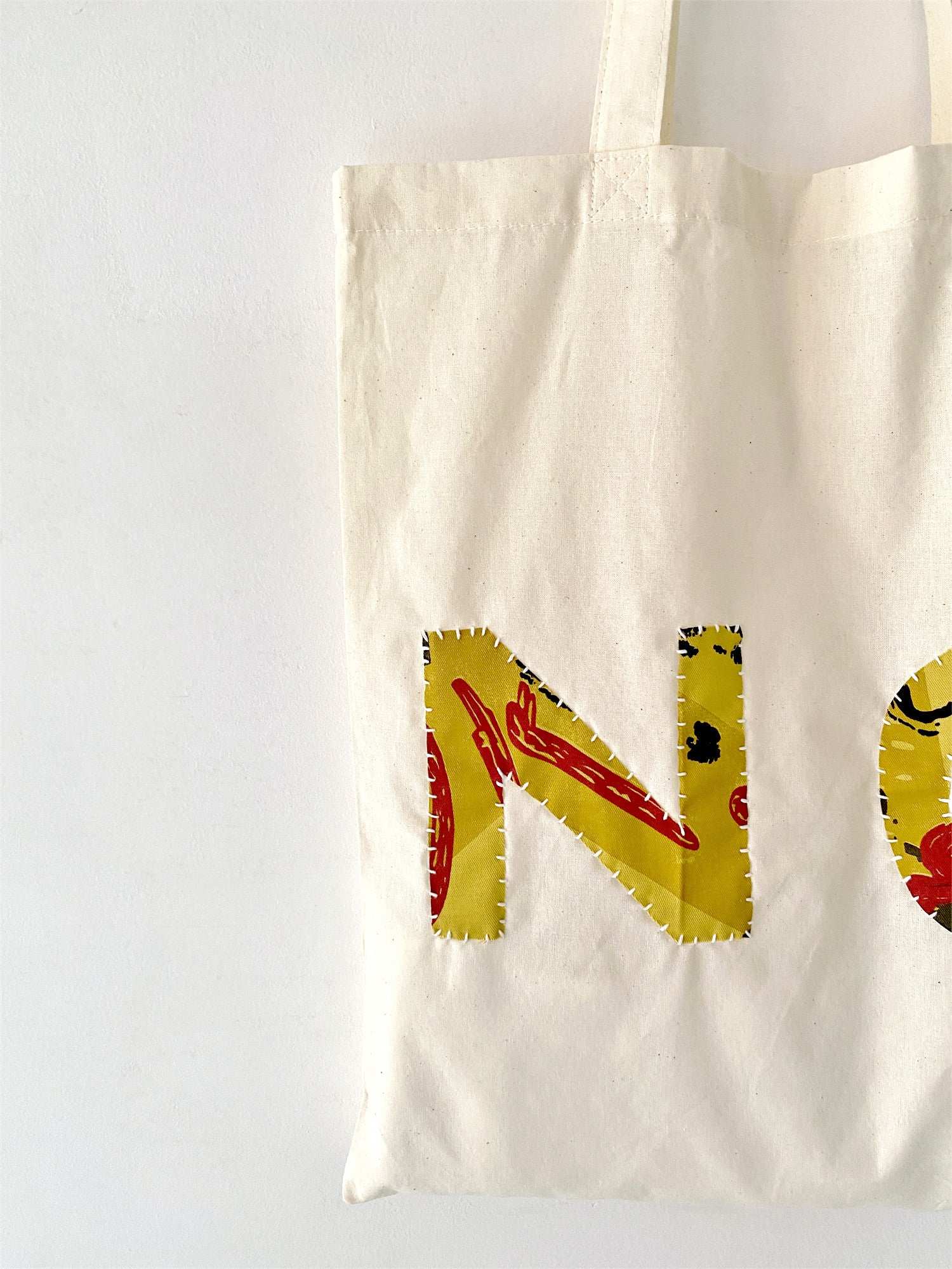 Conscious living cotton shoulder tote