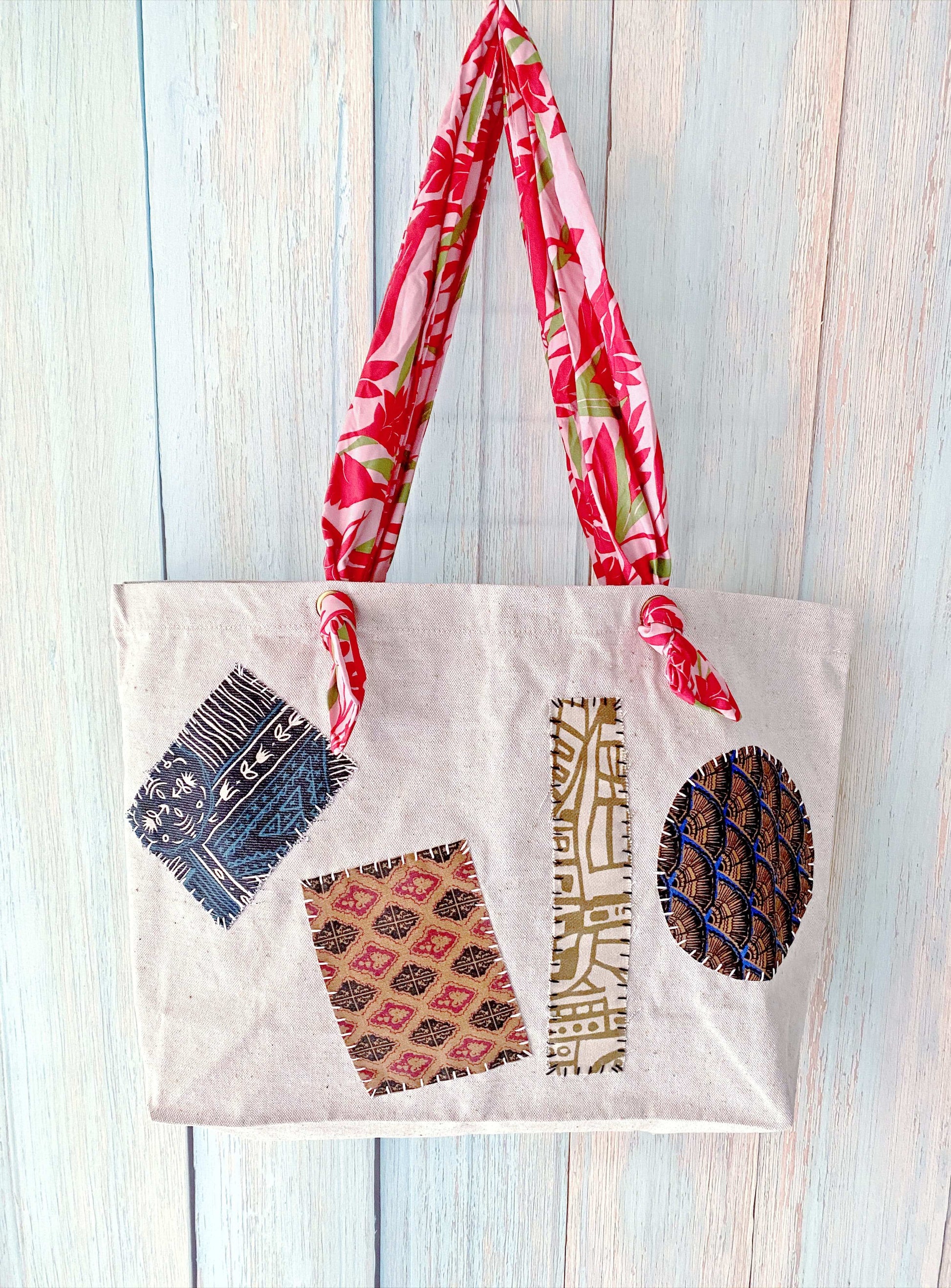 Sustainable handmade-style tote bag ideal for gift giving and daily style