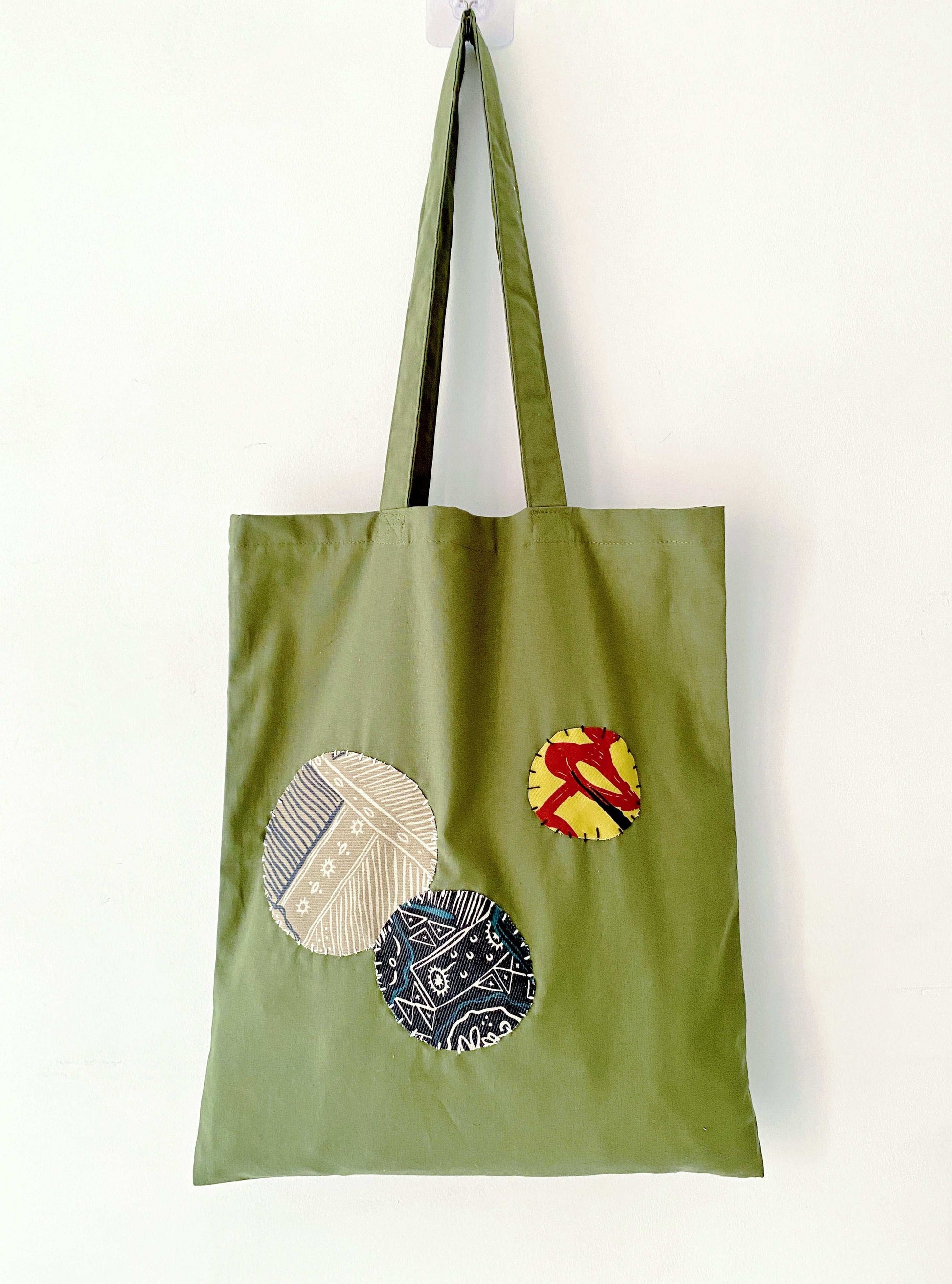 Large eco-friendly bag highlighting super soft texture and creative sewn patterns
