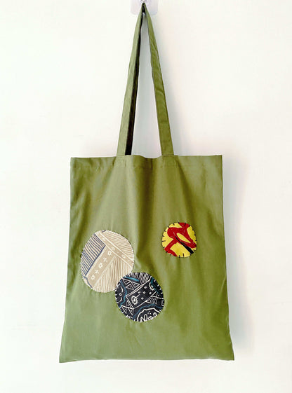Large eco-friendly bag highlighting super soft texture and creative sewn patterns