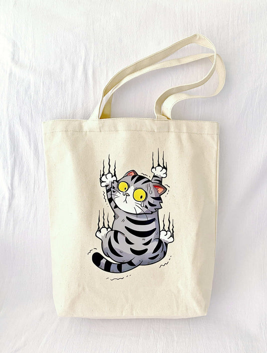 artistic cotton tote for everyday casual style