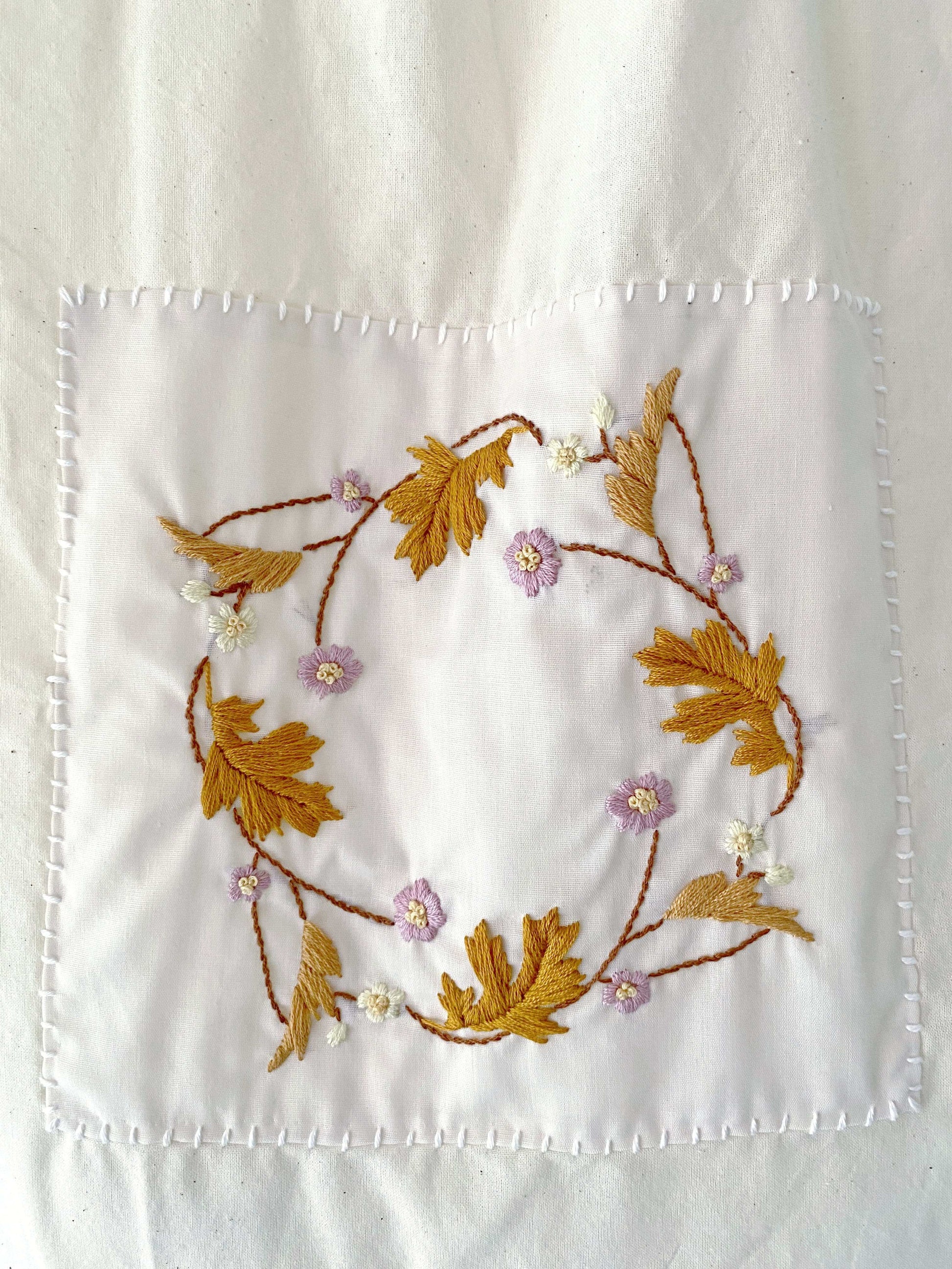 Soft lightweight cotton bag with artistic floral design, suitable for coffee shop afternoons in Rome