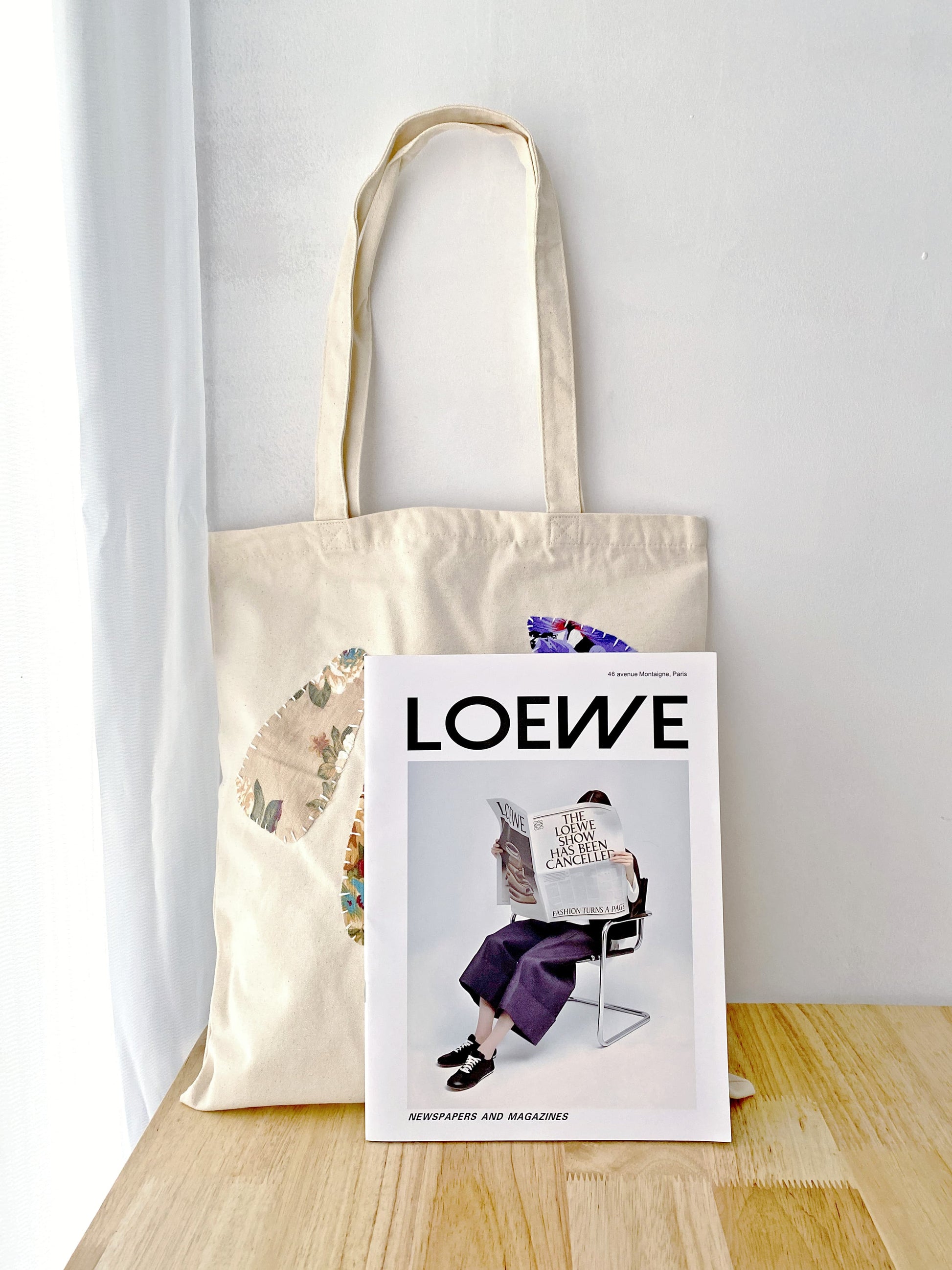 creative eco-conscious canvas shoulder tote with refined hand-sewn patterns