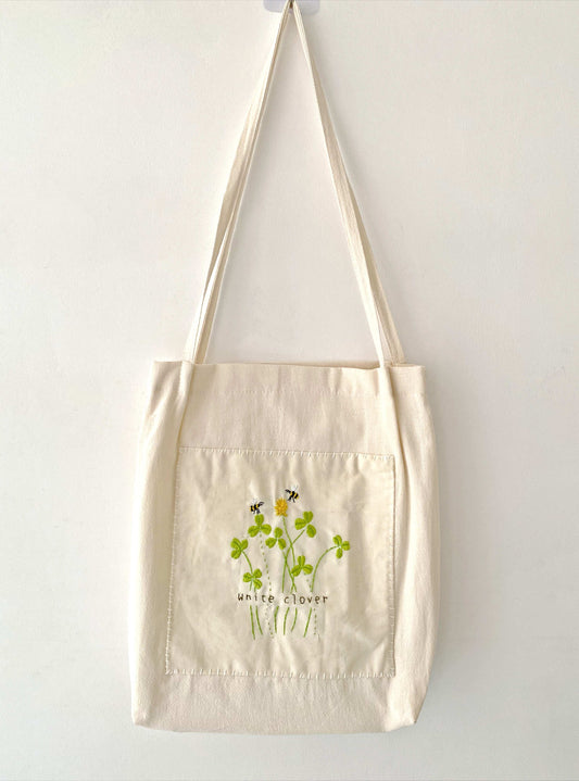 Sustainable handmade tote with canvas lining