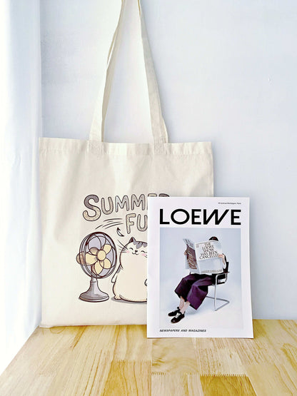 durable minimalist cotton tote for shopping, work, or leisure