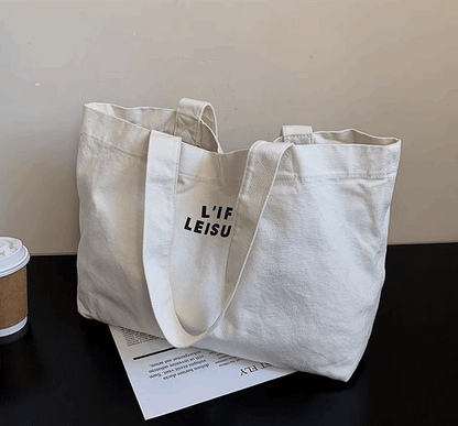 Eco-Conscious Embroidery Canvas Bag