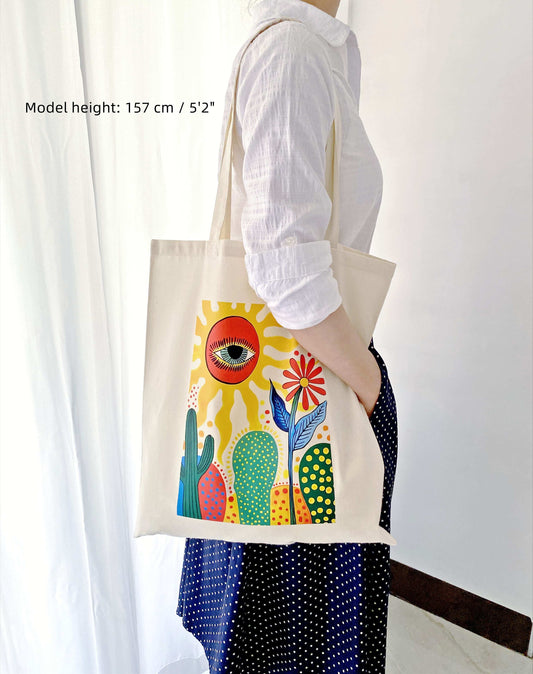 lightweight floral tote for everyday carrying