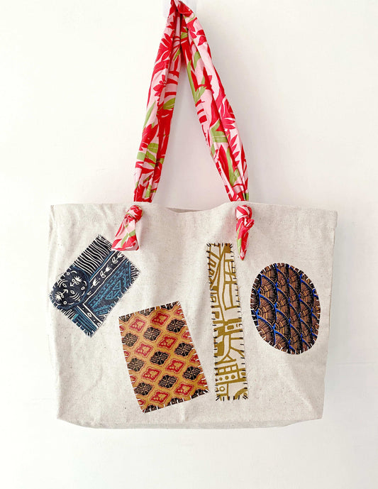 Soft Straps Patchwork Tote