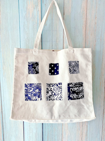 Large eco canvas tote for travel, shopping, or daily essentials