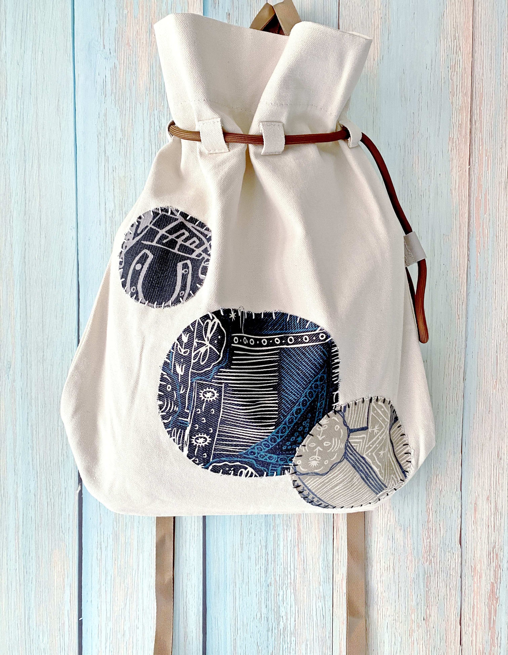 artisanal fabric bag for gifting on holidays like Easter or Christmas