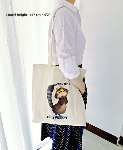 soft and flexible cotton tote for weekend market and casual style