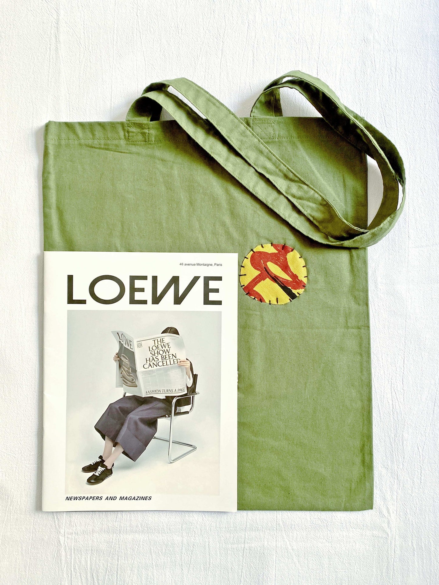 large lightweight soft cotton shoulder bag for sustainable living