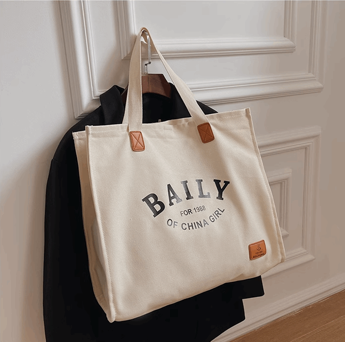 Multi-Use Durable Canvas Tote Bag for DIY Sewing and Handcrafting