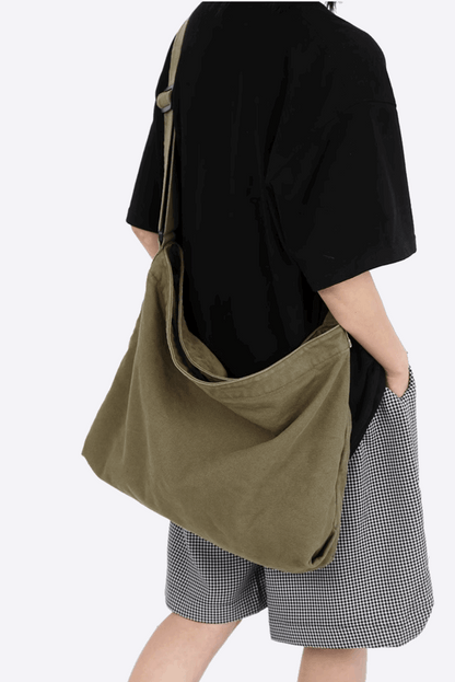 Personalized Canvas Crossbody Bag for DIY Sewing and Embroidery Patterns