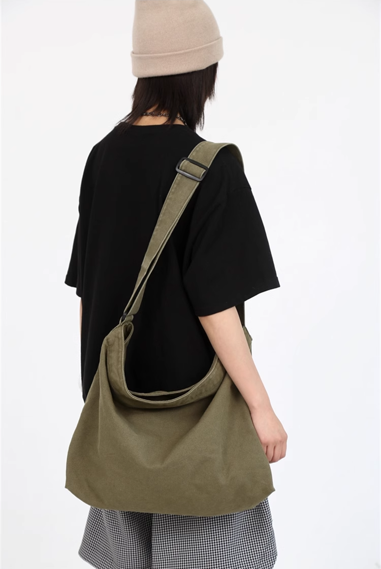 Heavy Duty Canvas Shoulder Bag for Shopping and Everyday Use