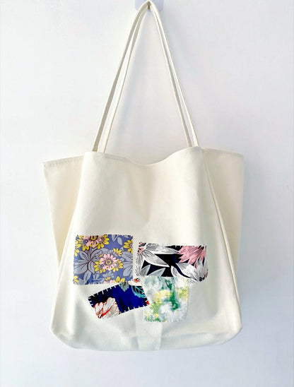 Sustainable cotton tote bag ideal for students, travelers, and creative minds