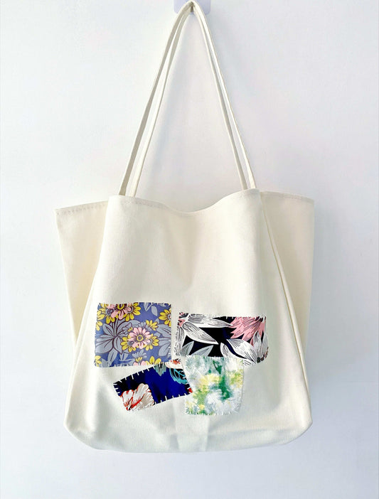 Sustainable cotton tote bag ideal for students, travelers, and creative minds