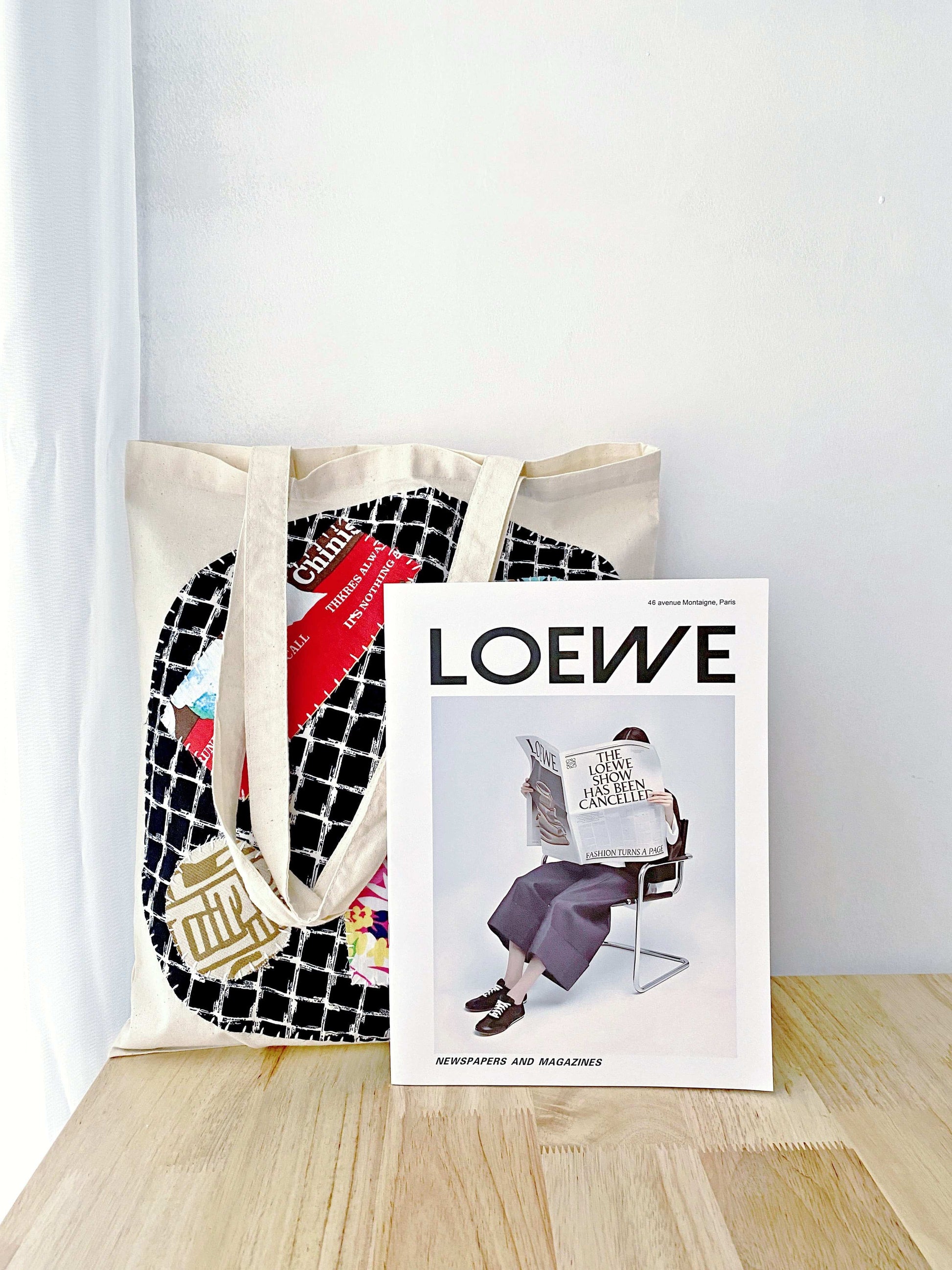 handmade aesthetic patchwork cotton bag for gifting