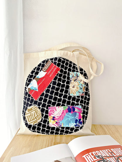 unique gift idea – handcrafted patchwork cotton tote
